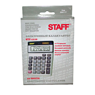 Калькулятор Стаф  STF-1110 (140*105мм)10разряд,250117
